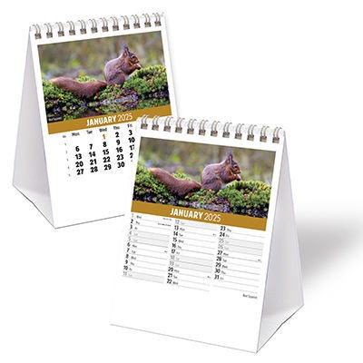 Wildlife Mini Desk Calendar