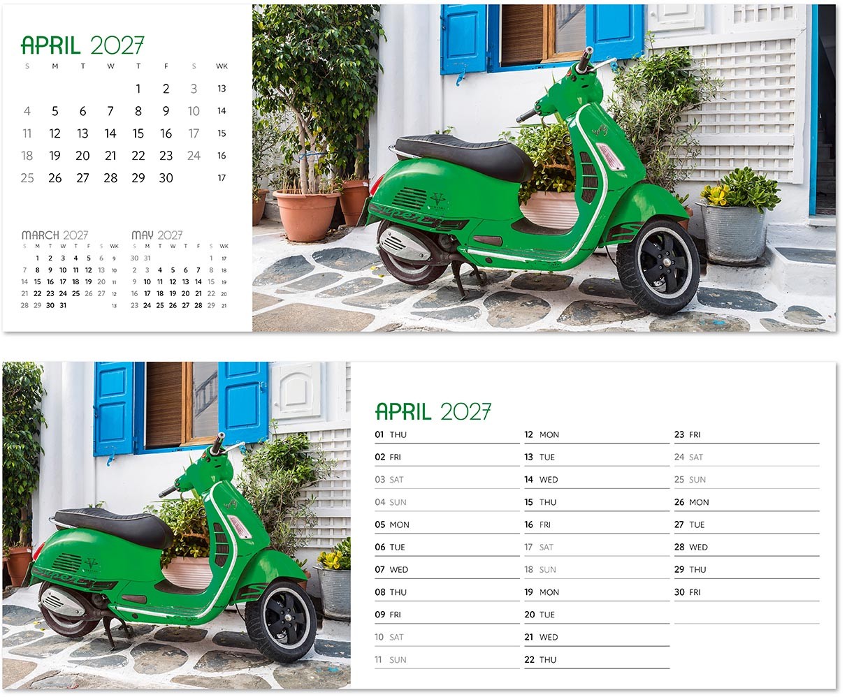A Touch of Colour Desk Calendar
