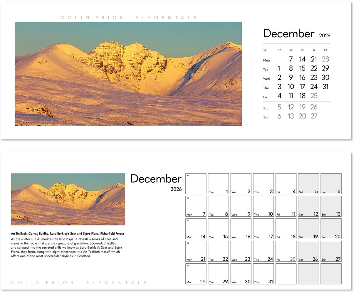 Colin Prior Elementals Desk Calendar
