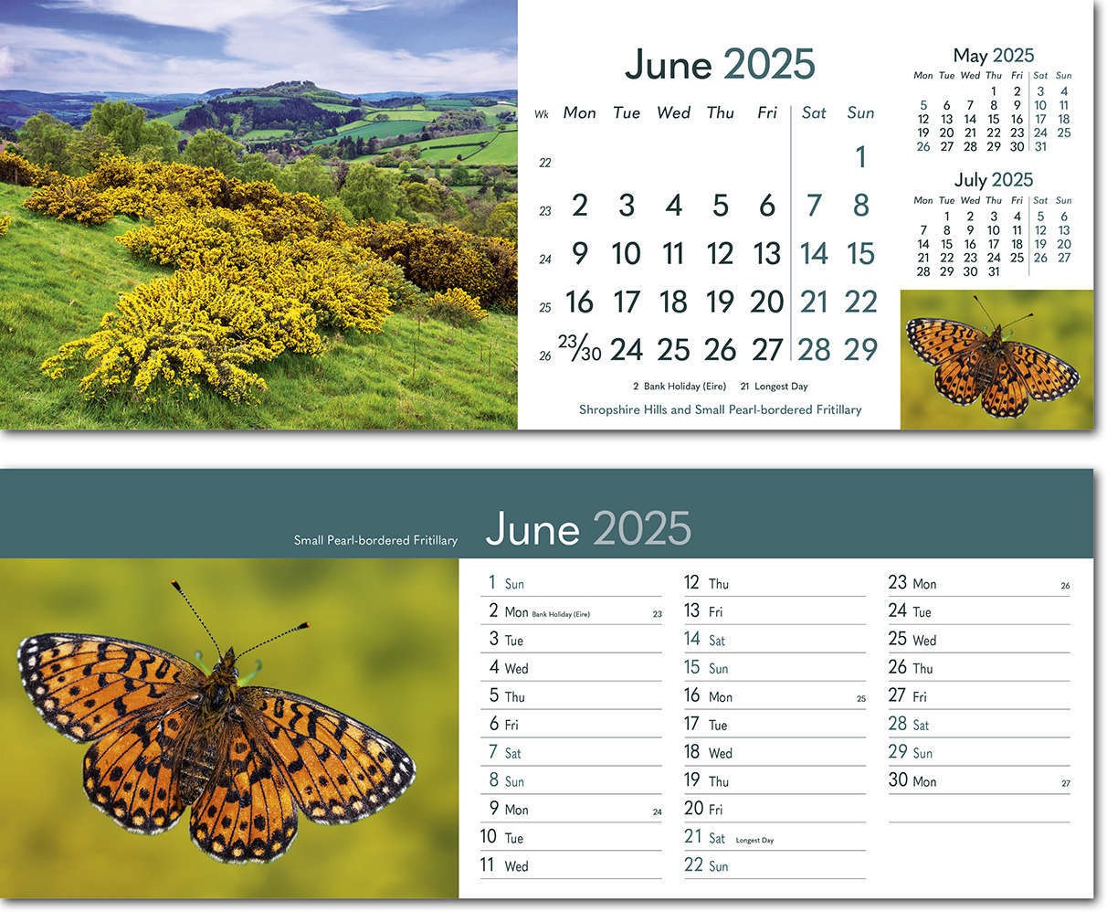 Rural Britain Note Station Desk Calendar 