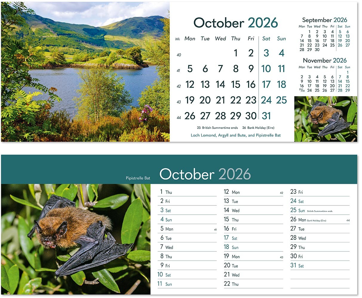 Rural Britain Desk Calendar