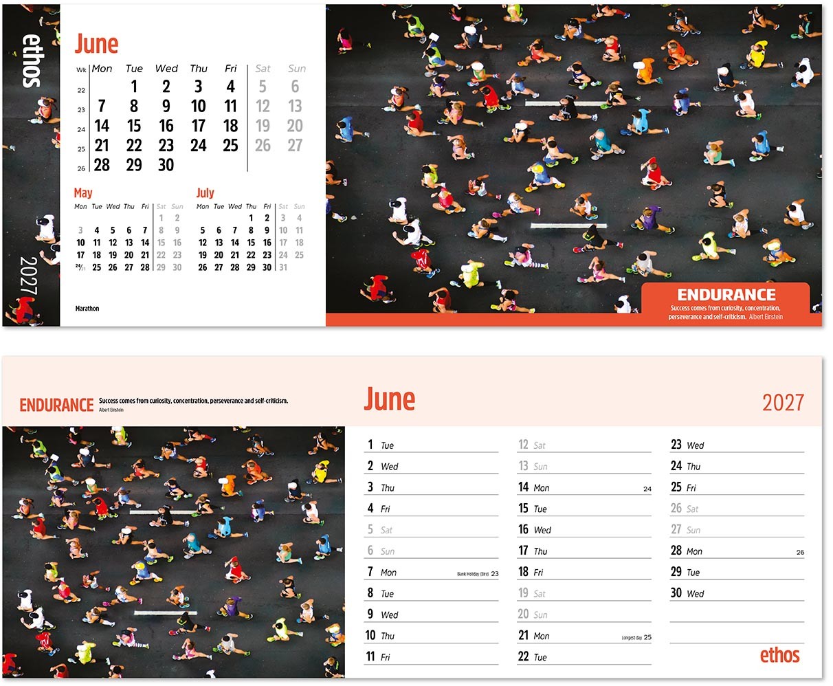 Ethos Note Station Desk Calendar