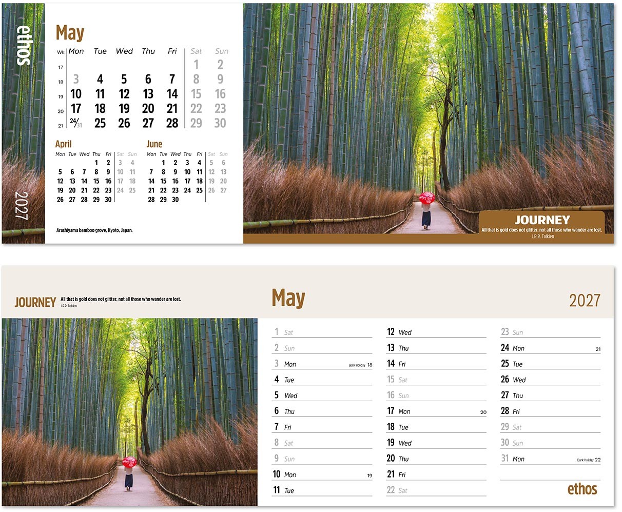 Ethos Note Station Desk Calendar