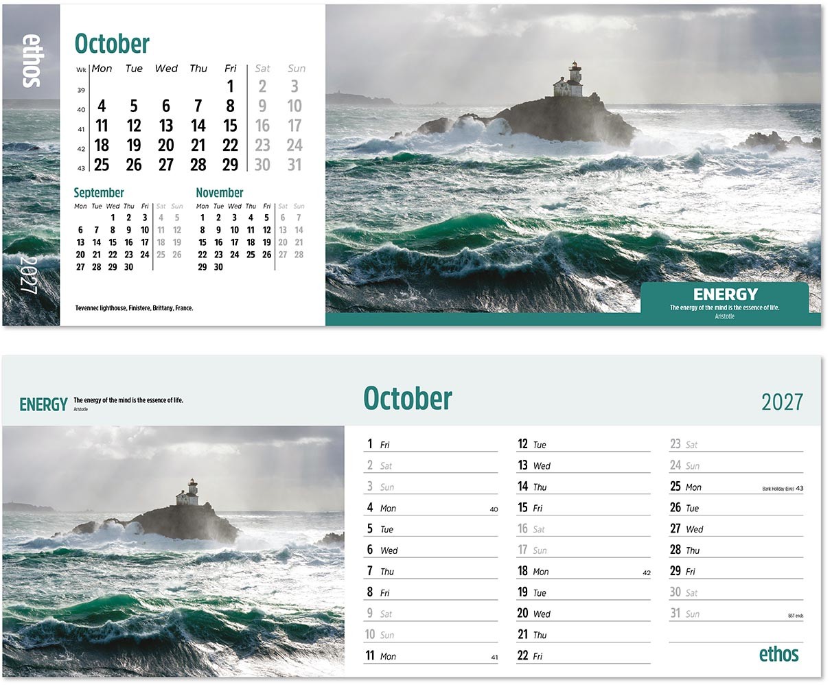 Ethos Note Station Desk Calendar