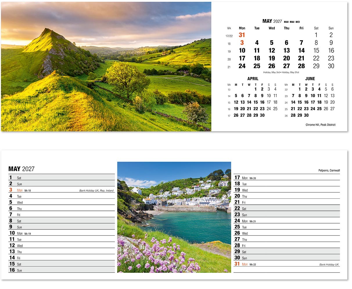 Britain in View Desk Calendar