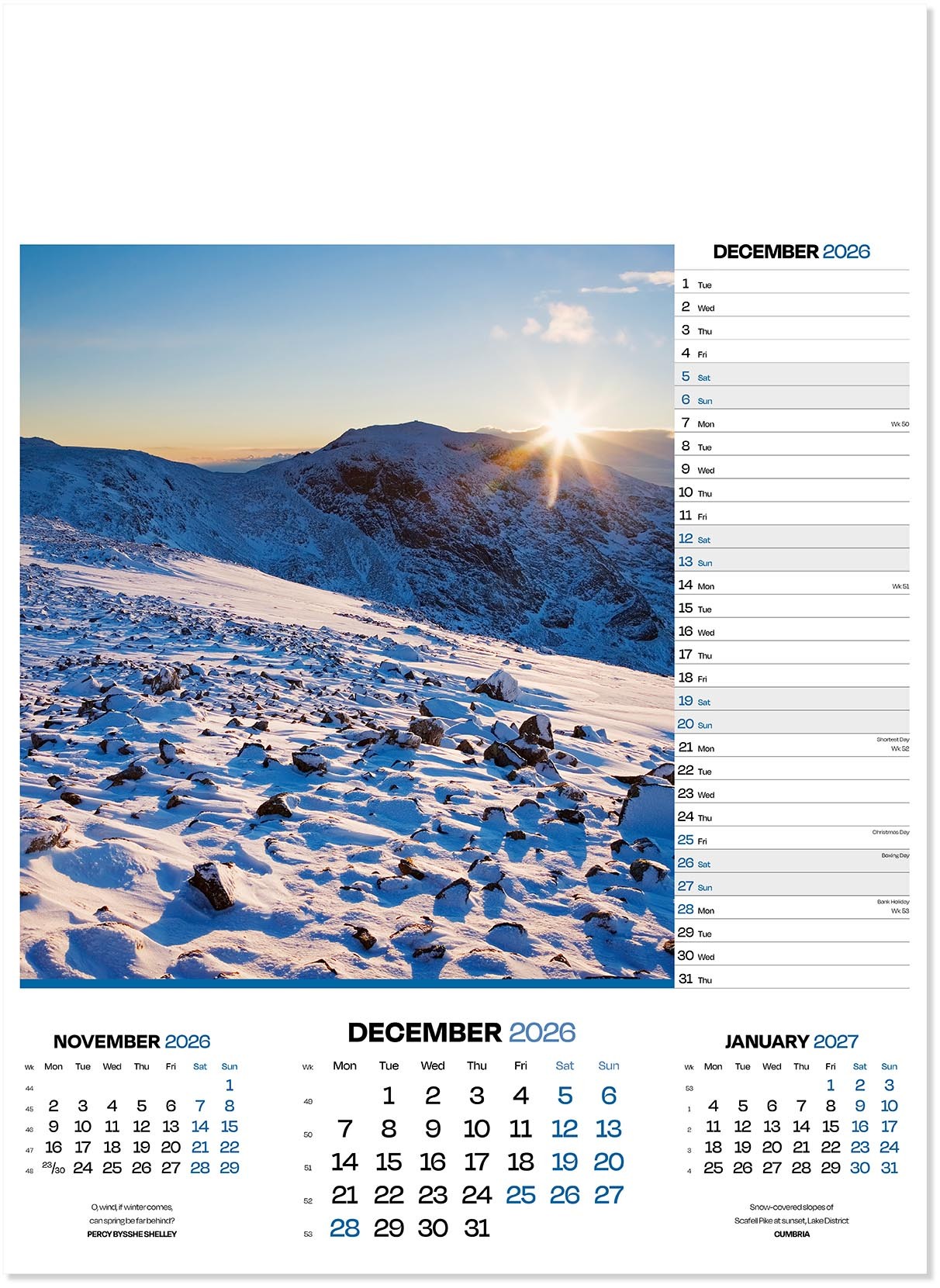 Moods of Nature Calendar