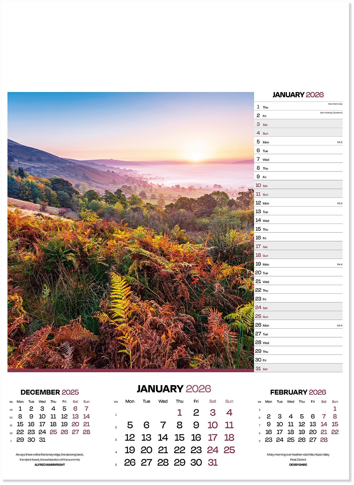 Moods of Nature Calendar