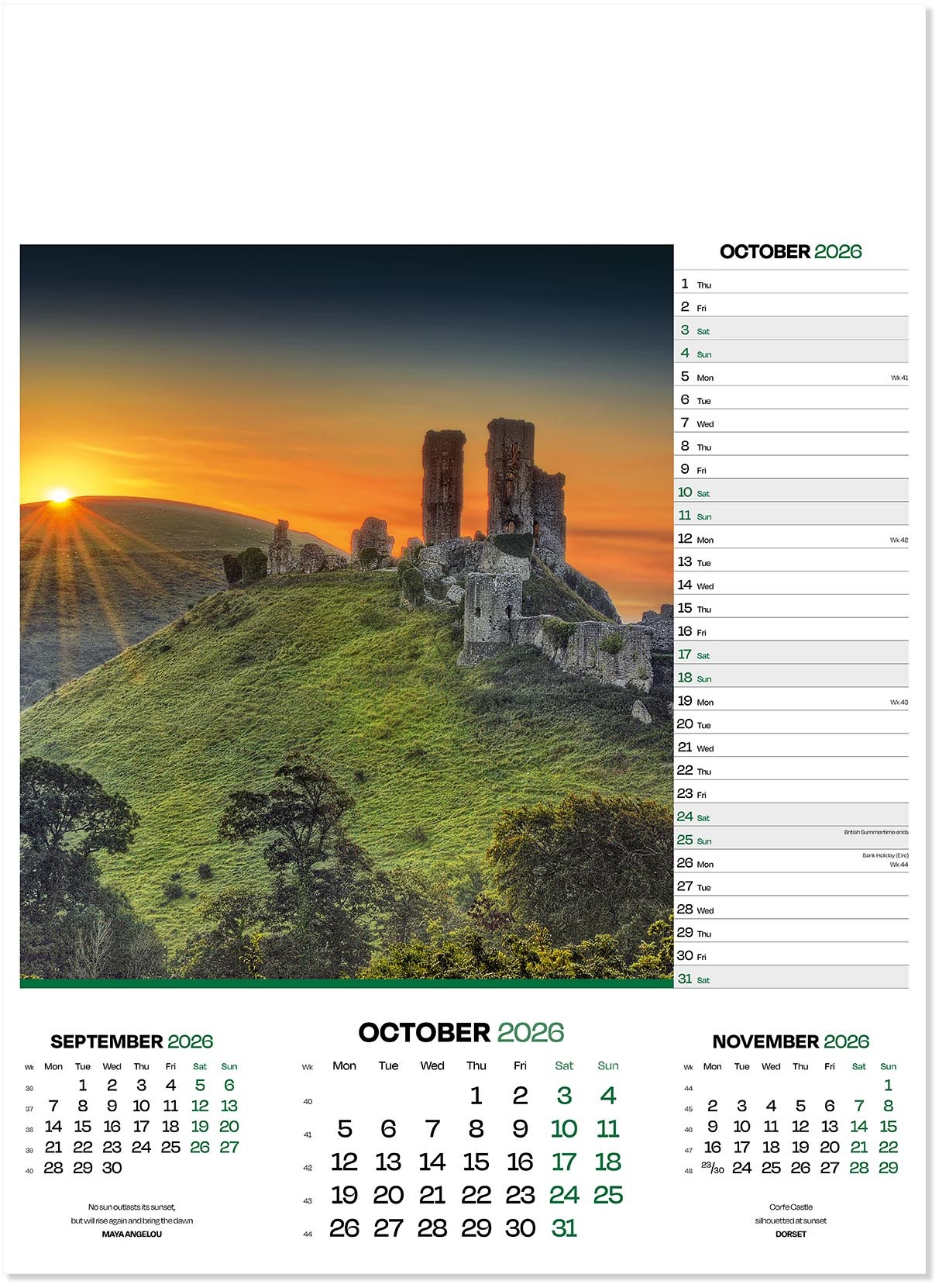 Moods of Nature Calendar