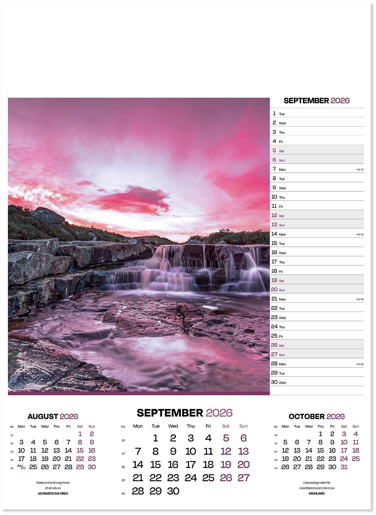 Moods of Nature Calendar