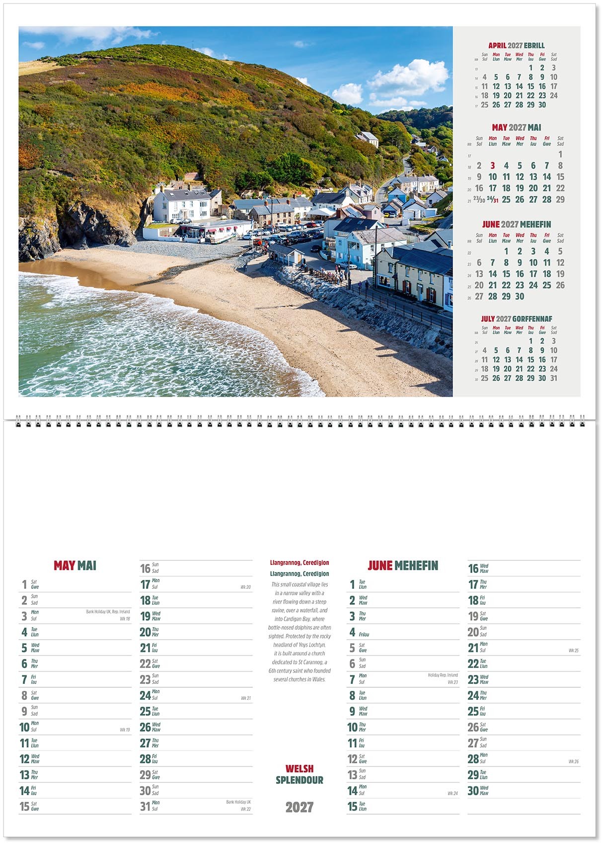 Welsh Splendour Postage Saver Calendar