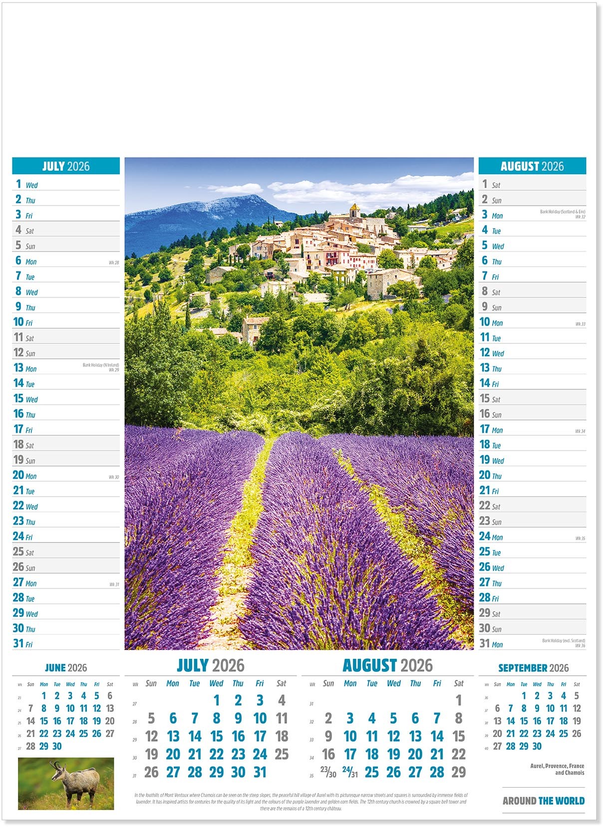 Around the World Calendar