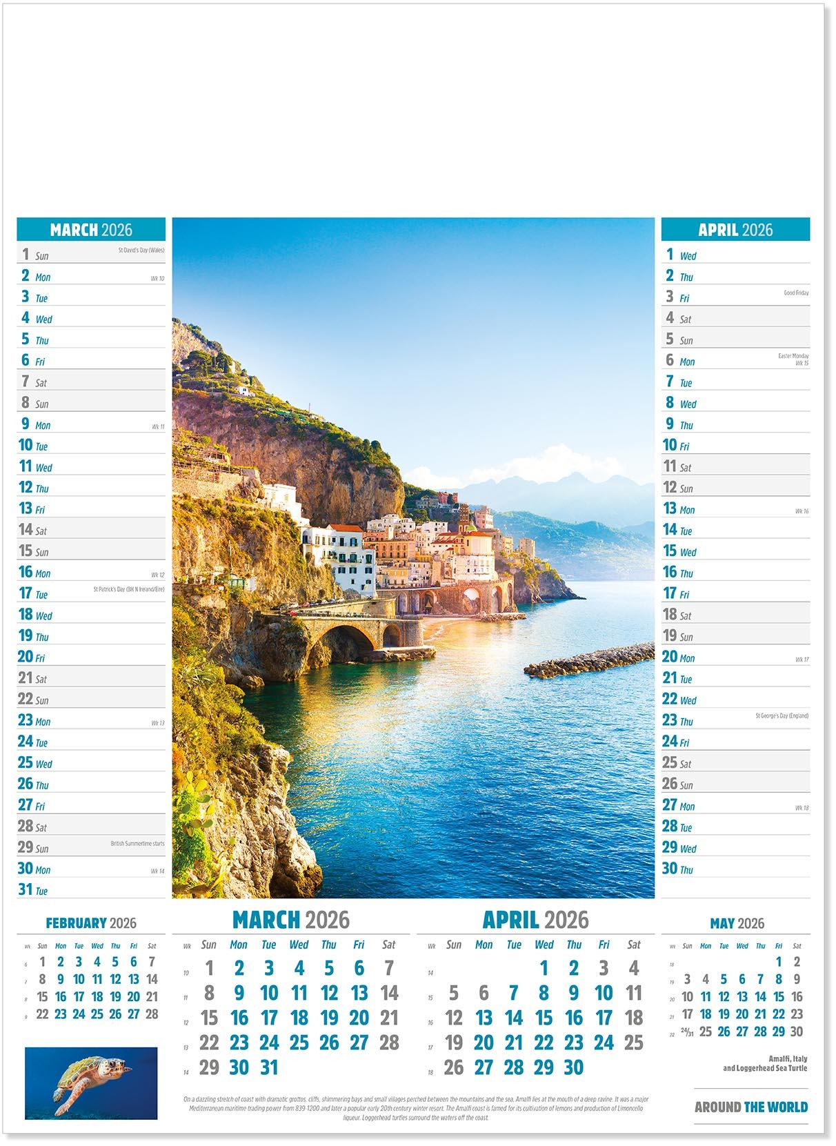 Around the World Calendar