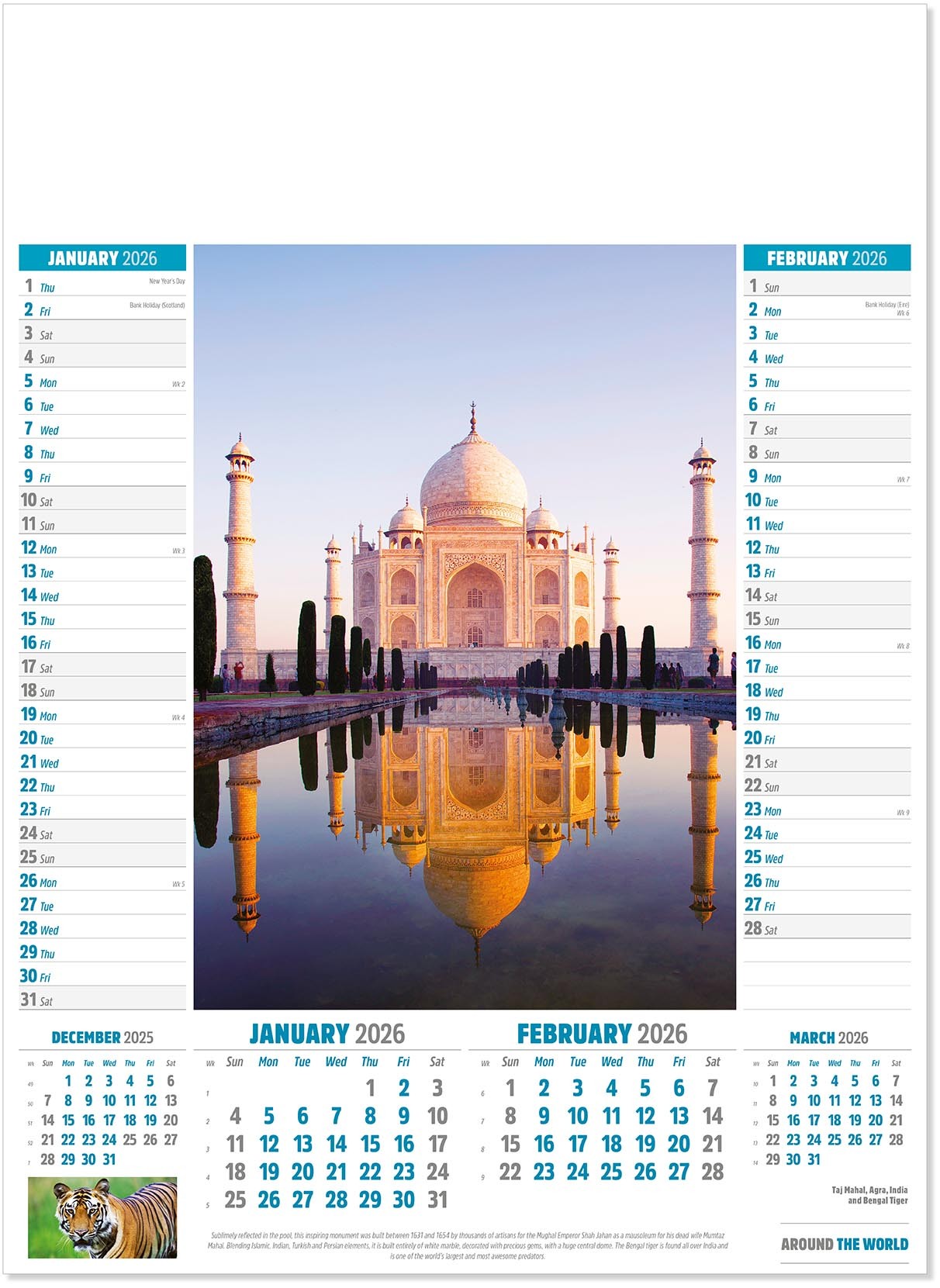 Around the World Calendar