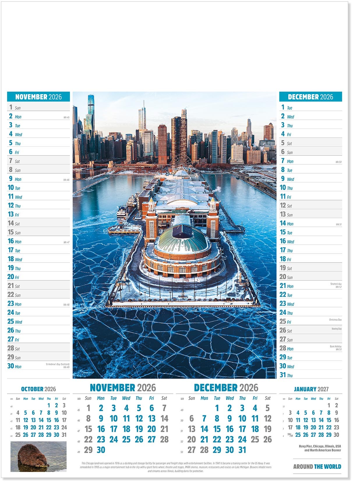 Around the World Calendar