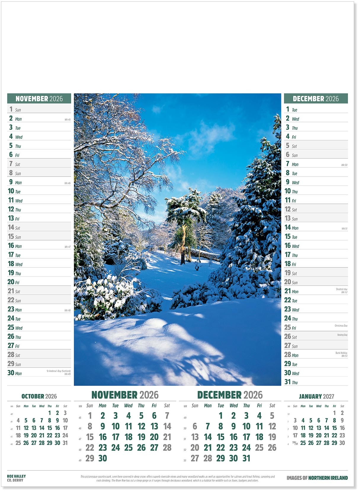Images of Northern Ireland Calendar