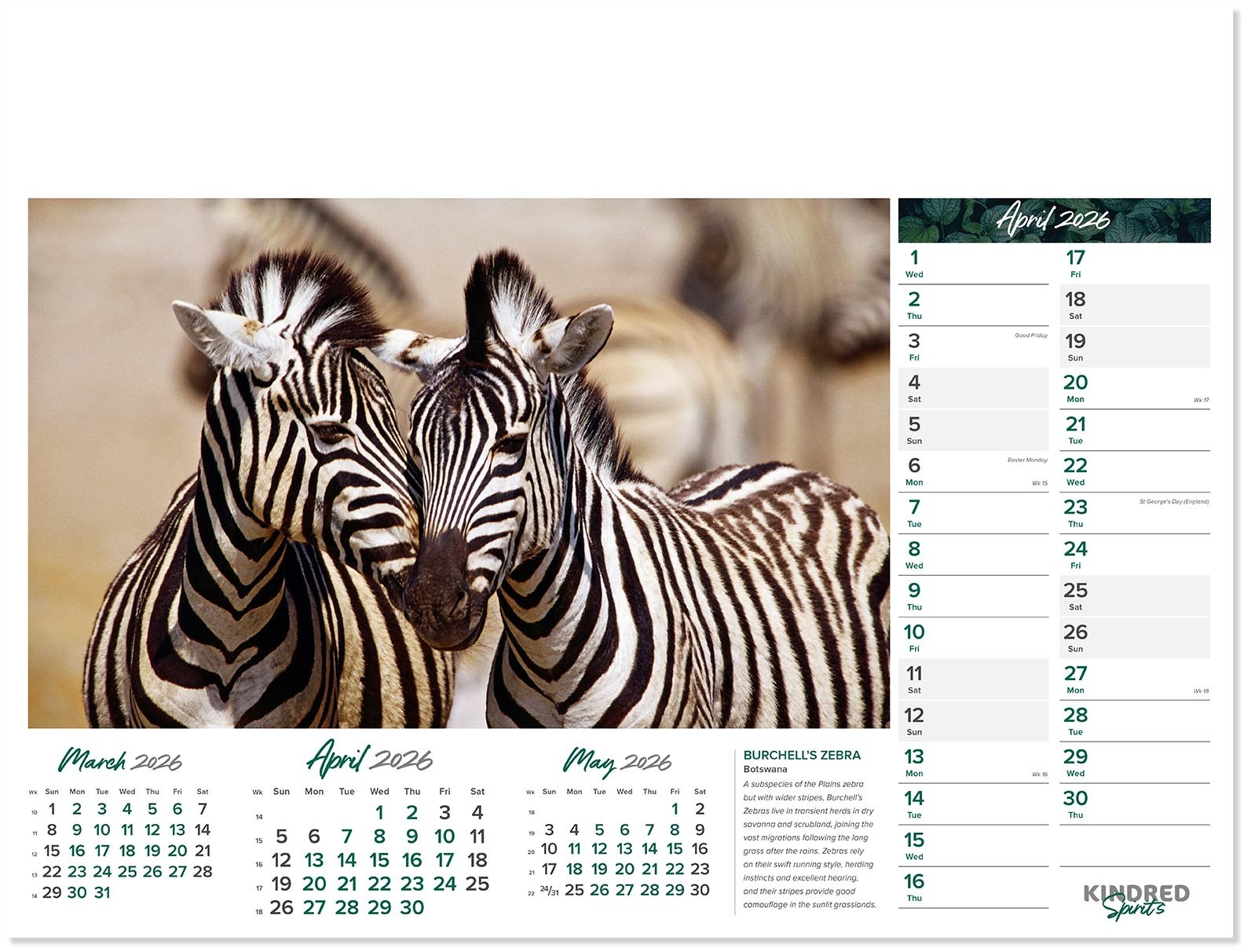 Kindred Spirits Calendar