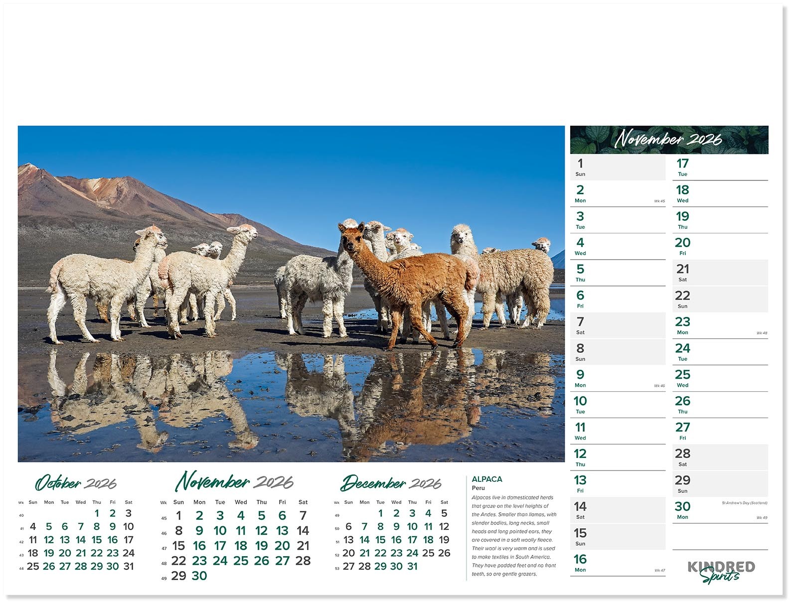 Kindred Spirits Calendar