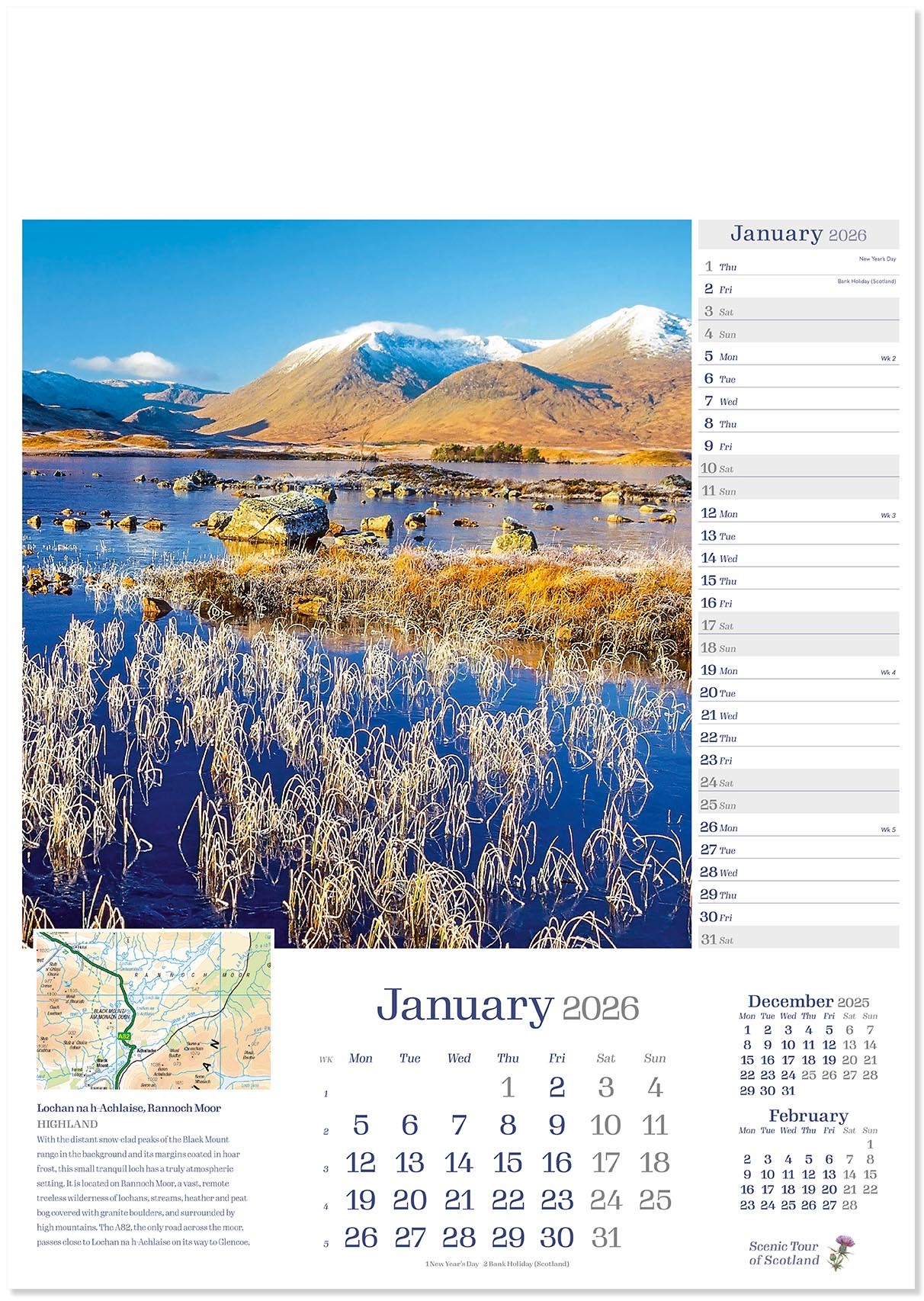 Scenic Tour of Scotland Calendar
