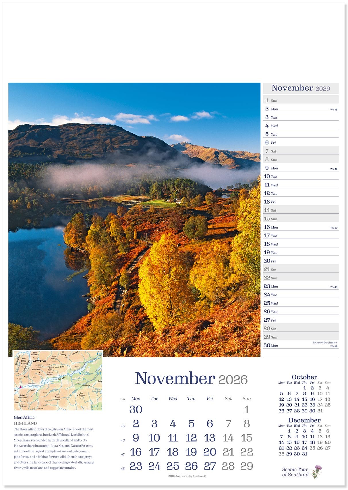 Scenic Tour of Scotland Calendar