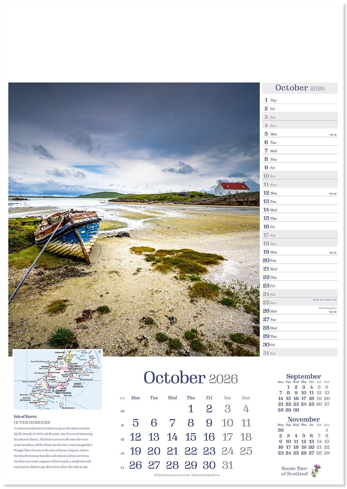 Scenic Tour of Scotland Calendar
