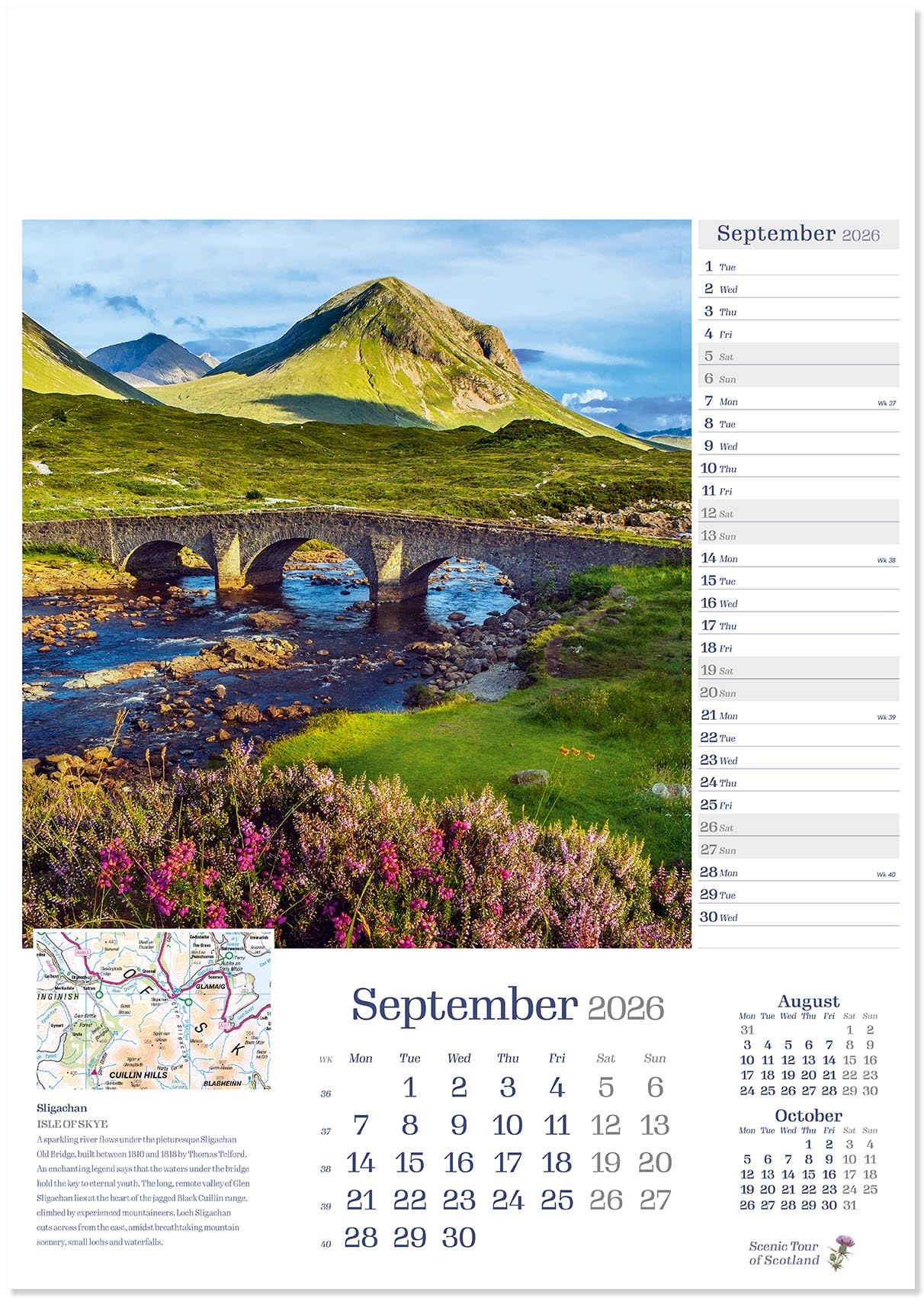 Scenic Tour of Scotland Calendar