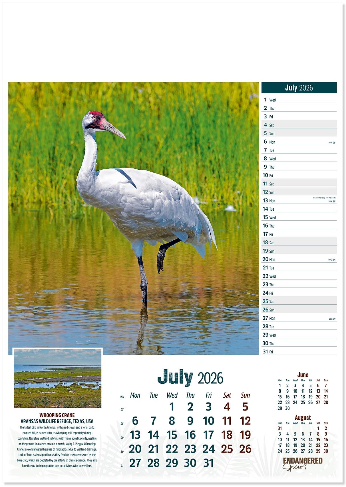 Endangered Species Calendar
