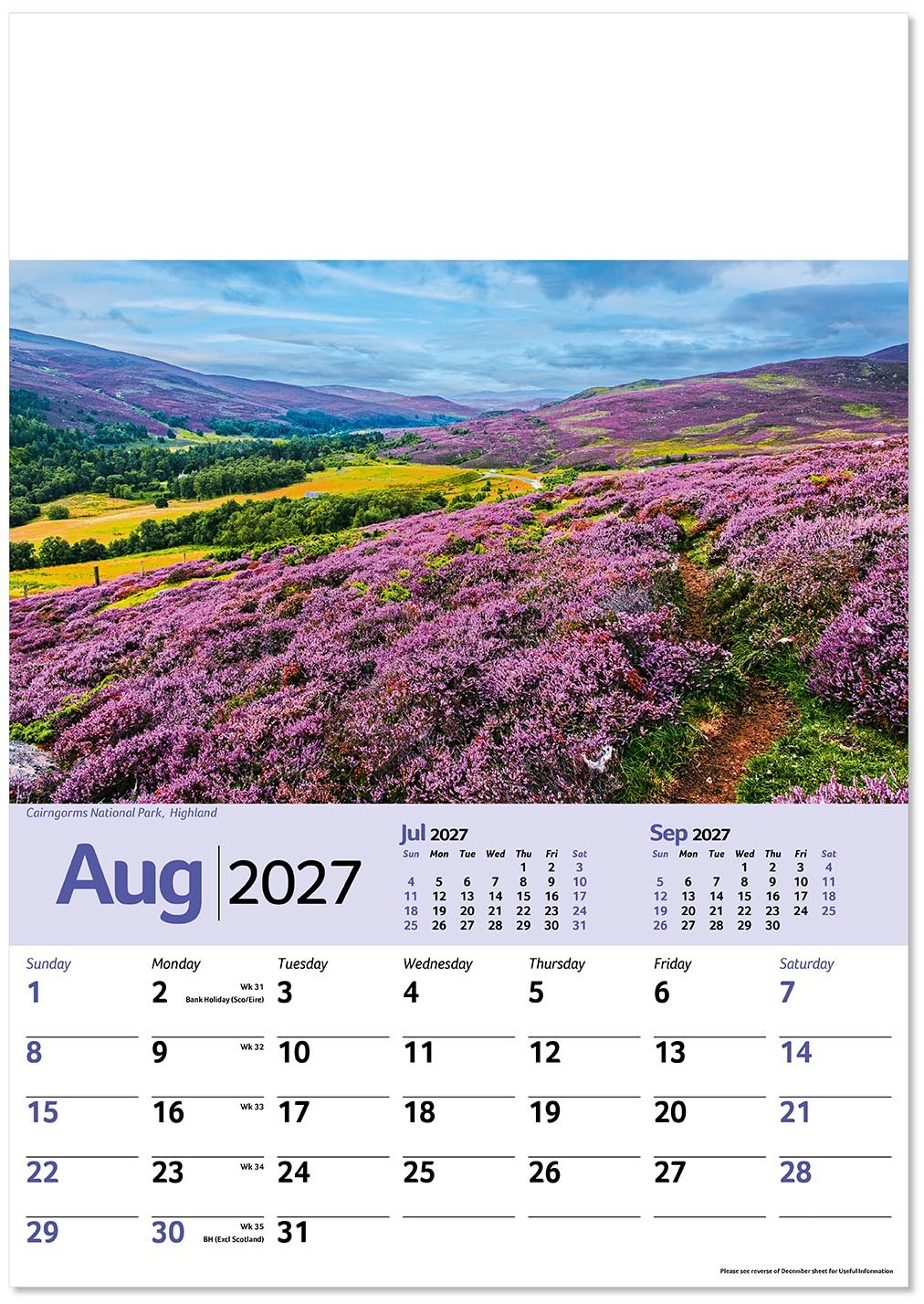 Pride of Scotland Calendar